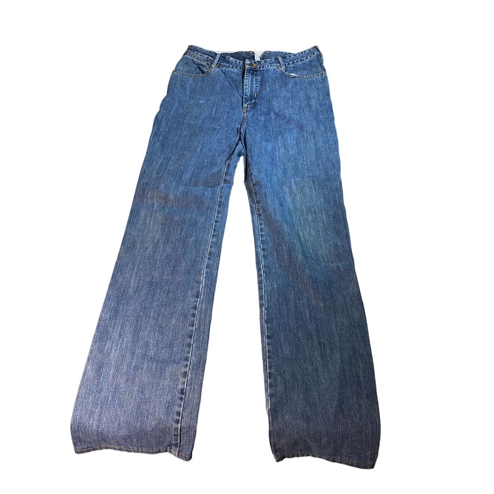 J. Peterman Blue Straight-Leg Jeans